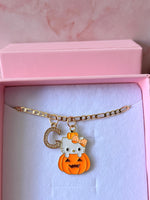 Pumpkin Kitty With Initial