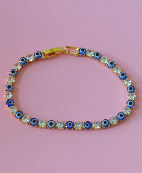 Dark Blue Eye Line Bracelet