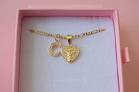 Beautiful Saint Jude Heart & Initial