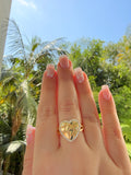 Diamond Nugget Heart Ring