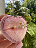 Icy Heart Bypass Ring (adjustable)