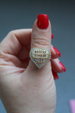 Iced Out Heart Ring