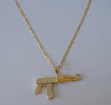 Diamond Gun Necklace