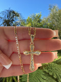 Angie's Nugget Cross Necklace