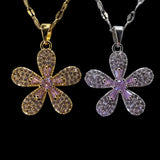 Pink Flower Necklace