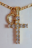 Brilliant Diamond Cross With Initial