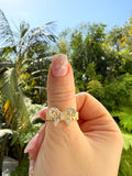 Icy Bow Ring (White)