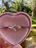 Dainty Purple Heart Ring