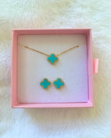Turquoise Clover Set Or Separate