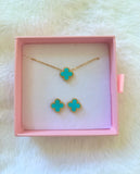 Turquoise Clover Set Or Separate
