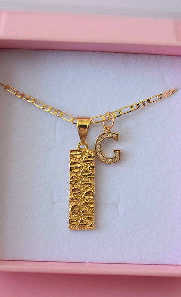 Nugget Bar With Initial