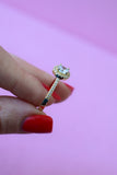 Gold Halo Ring (White)