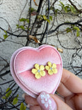Enamel Flower Studs (Yellow)