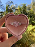 Pink Icy Flower Ring