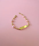 Kids Pink Eye Bracelet