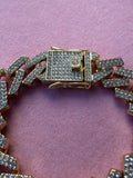 8 Inch Iced Out Link Bracelet