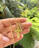 Nugget Cross & Initial