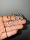 Princess Heart Set With Initial (Package Deal)