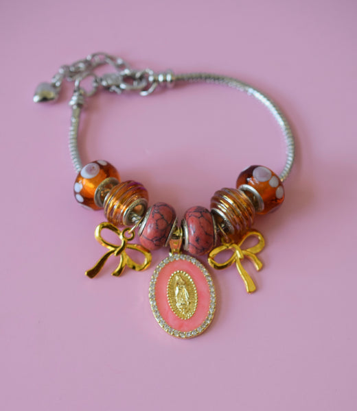 Mary & Bow Charm Bracelet