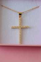 Large Diamond Cross (Rolo Chain)