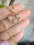 Triple Heart Necklace