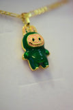 Green La Boo Boo (Figaro Chain)