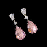 Pink Pear Shape Earrings