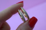 Icy Huggie Hoops