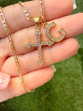 Kourtney Cross & Initial (Pink)