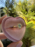 Vintage Style Aqua Heart