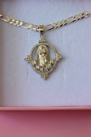 Silver Luxury Mary (Figaro Chain)