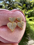 Double Heart Earrings
