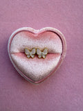 Enamel Butterfly Studs (beige)