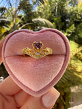 Amethyst Tiara Ring