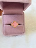 Pink Clover Ring