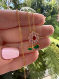 Pink Daisy (Rolo chain)