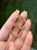 Small Cuban Link Hoops