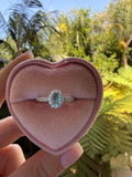 Oval Aqua Ring