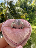 Icy Cuban Heart Ring (adjustable)