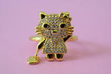 Diamond Kitty Ring