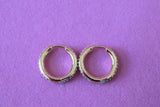 Icy Huggie Hoops