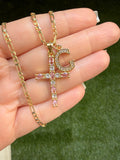 Maddy Cross & Initial (Pink)