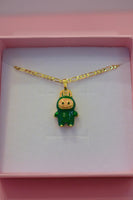 Green La Boo Boo (Figaro Chain)