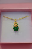 Green La Boo Boo (Figaro Chain)