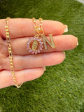 Mini Pink Baguette Mary & Letter