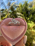 Icy Heart Bypass Ring (silver)