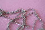 Large Icy Silver Saint Jude (Rolo Chain)