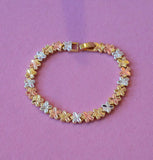 Tricolor Flower Bracelet