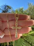 Angie's Nugget Cross Necklace