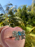 Vintage Style Blue Bow Ring